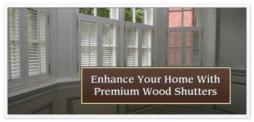 Premium wood shutters