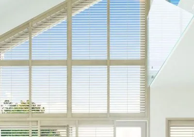 Triangle window wood shutters