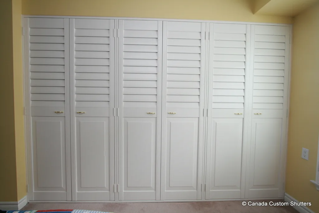 Louvered closet doors