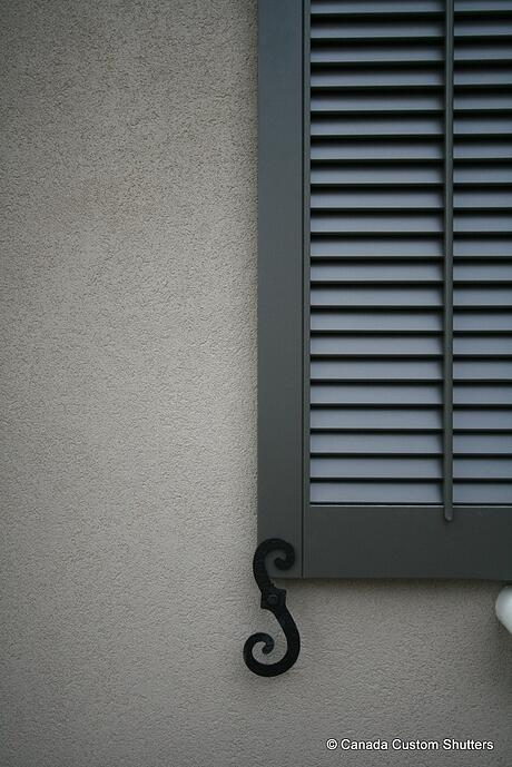 Exterior wood shutters with your choice of hardware