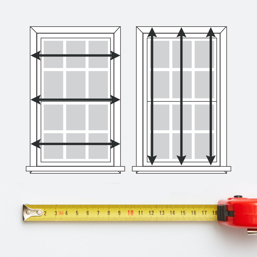 How to measure combination panel shutters