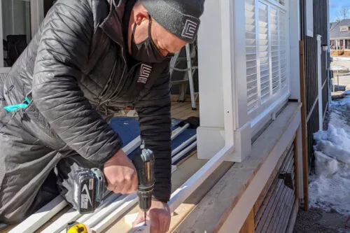 Installing interior wood shutters