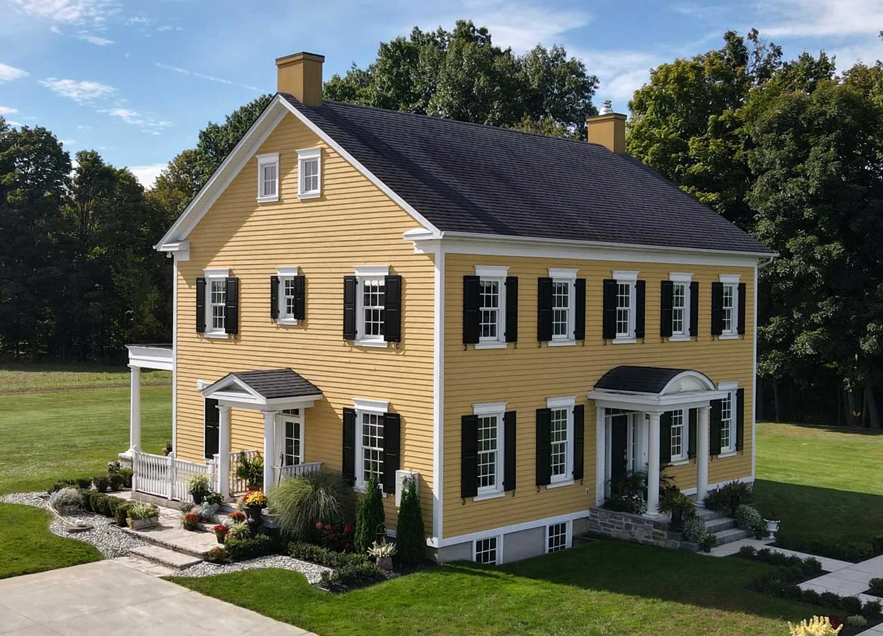 Yellow House Shutters