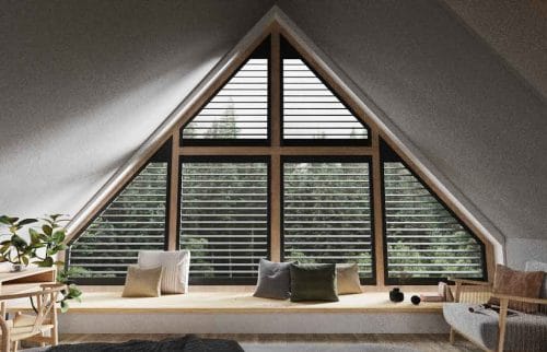 Triangle Shaped Window Shutters