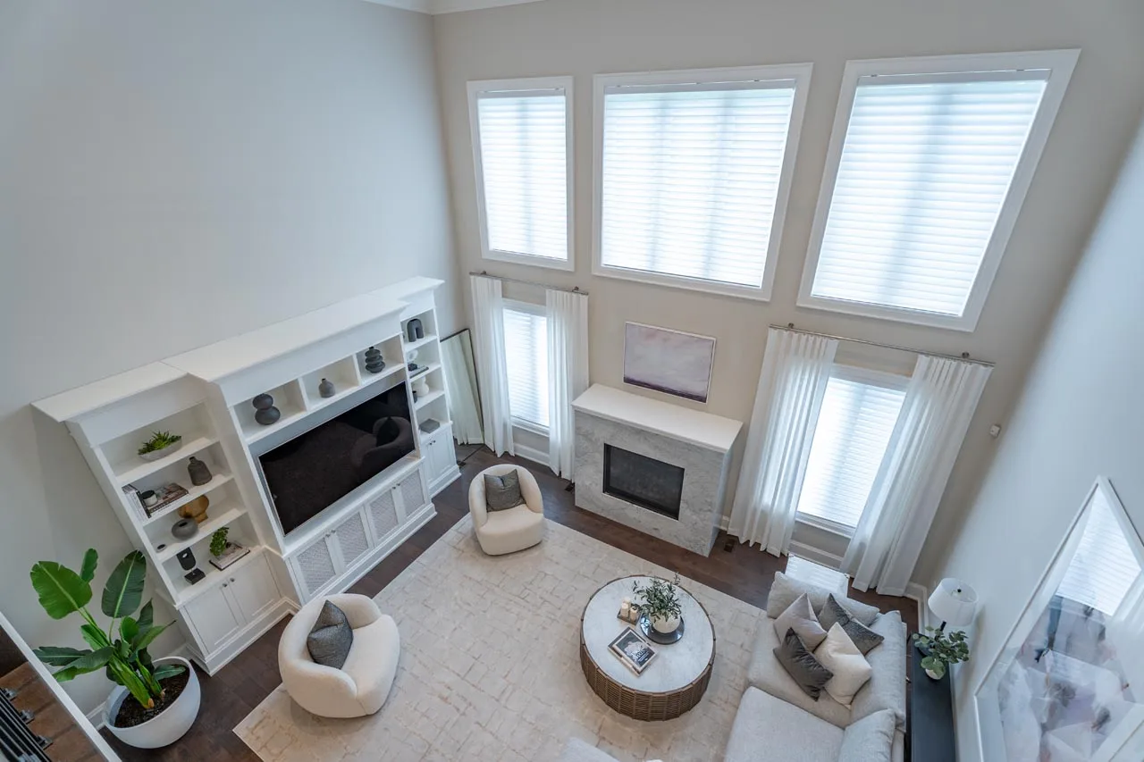 Atrium High Ceilings Window Treatments