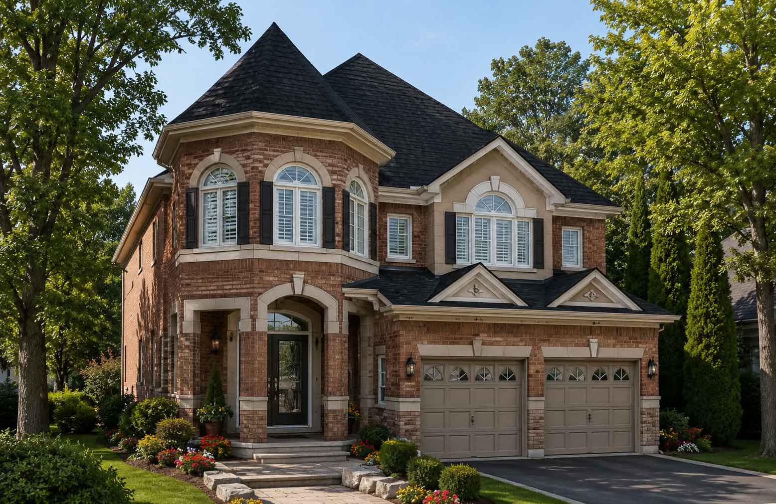 Custom shutters installed in an Ajax home